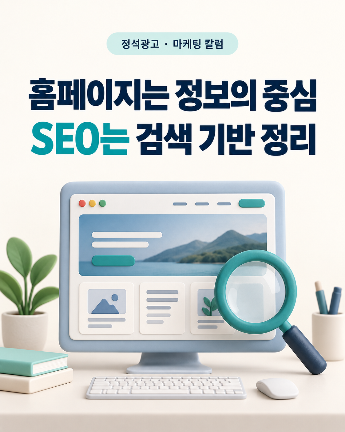 홈페이지는 정보의 중심, SEO는 검색 기반 정리