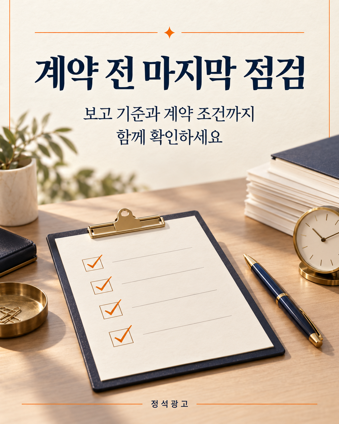 보고 기준과 계약 조건 점검