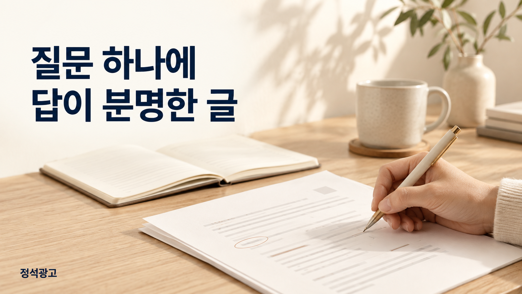 질문 하나에 답이 분명한 글