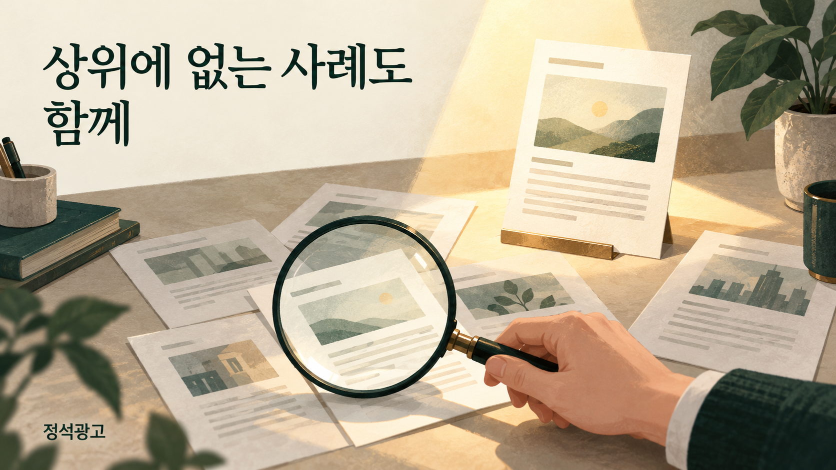 상위에 없는 사례도 함께 비교하는 조사